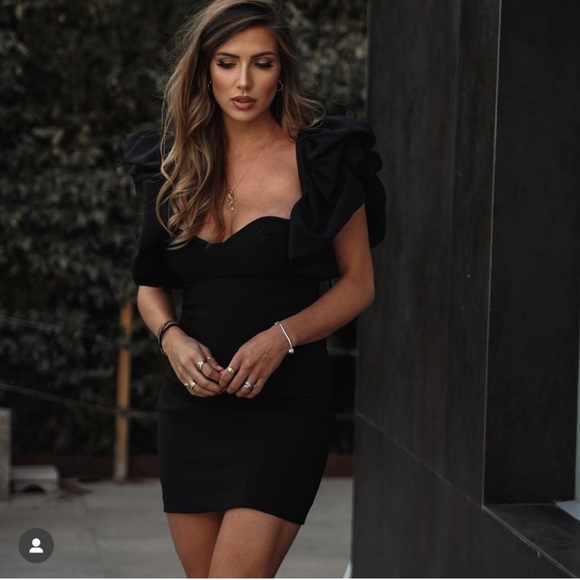 NWT Zara Ruffled Sleeve Mini Dress - Picture 7 of 17